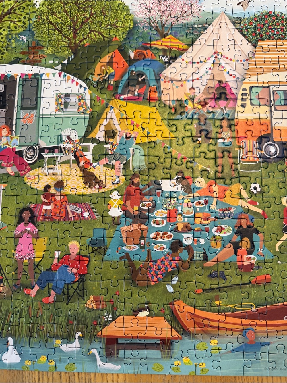 Puzzle by Ravensburger. 500ct. Camping Adventures